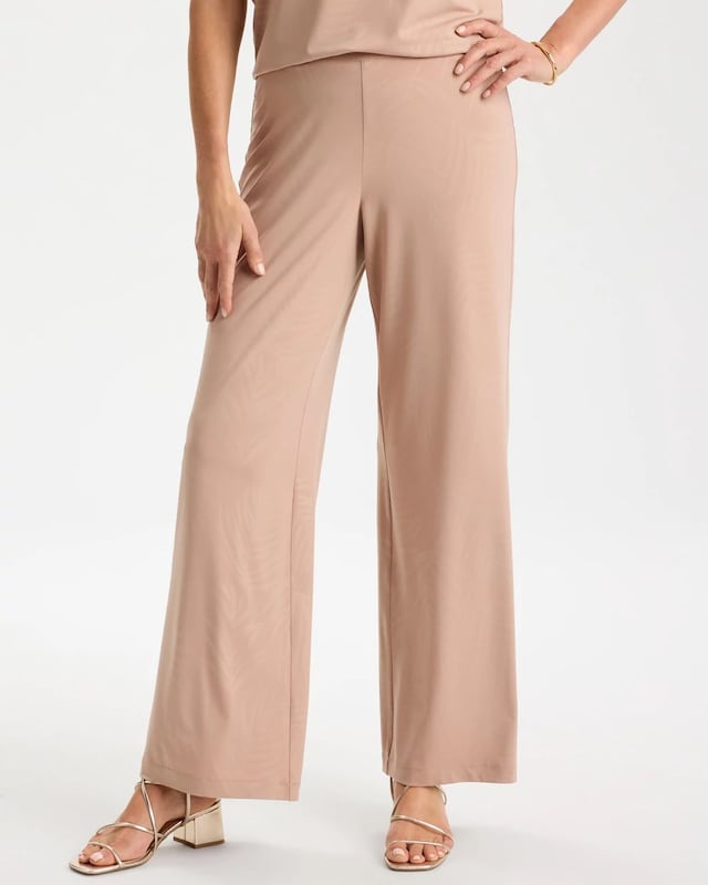 Travelers Palm Embossed Knit Pants - image 1